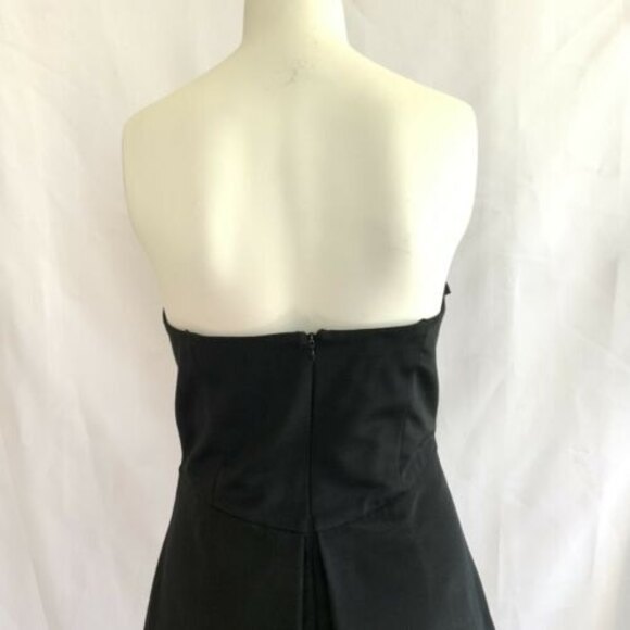A.B.S Collection by Allen Schwartz Size10 Strapless Black Cocktail - Picture 5 of 9